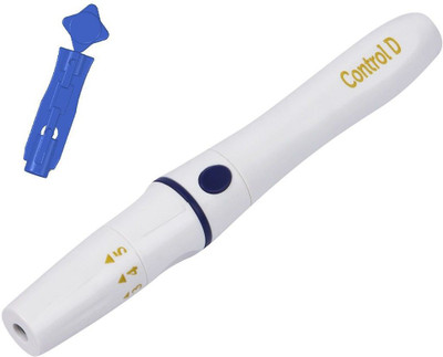 Control D Adjustable Lancing Device-1 with 100 Lancets Painless Prick Technology with accurate Penetration and comfortable grip Glucometer Lancets(100)
