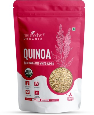 Neuherbs Raw Unroasted White Quinoa Seeds with High Protein and Fiber - Gluten Free Quinoa(400 g)