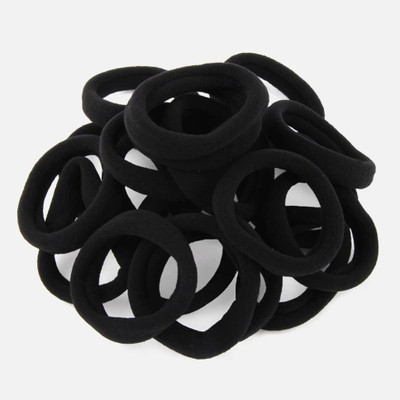 Shihen Girls Hair Rubber Band for Ponytails and Hair Styling Band Women Elastic Hairbands Hair Accessories Rubber Band(Black)