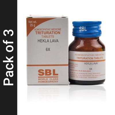 SBL Hekla Lava 6X Tablets(3 x 25 g)