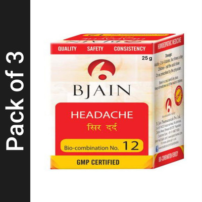 Bjain Bio-Combination No. 12 Tablets(3 x 25 g)