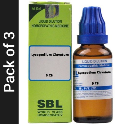 SBL Lycopodium Clavatum 6 CH Dilution(3 x 30 ml)
