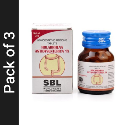 SBL Holarrhena Antidysenterica 1X Tablets(3 x 25 g)