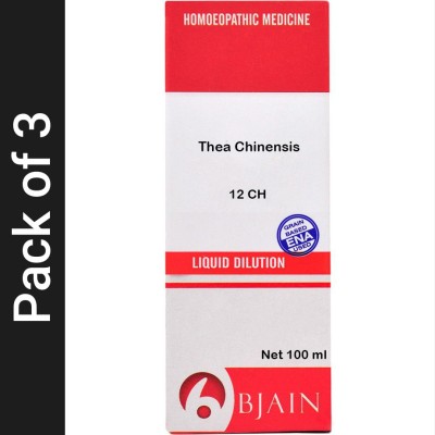 Bjain Thea Chinensis 12 CH Dilution(3 x 100 ml)