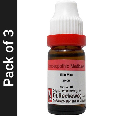 Dr. Reckeweg Filix Mas 30 CH Dilution(3 x 11 ml)