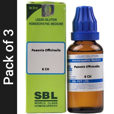 SBL Paeonia Officinalis 6 CH Dilution(3 x 30 ml)