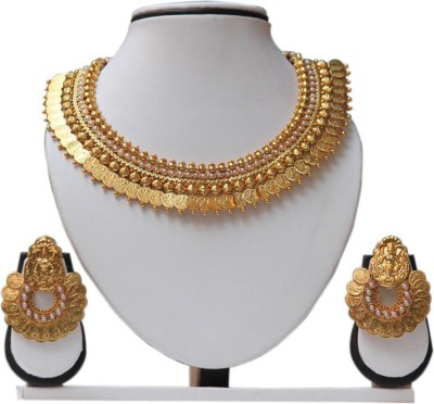 Swarajshop Copper Gold-plated Gold Jewellery Set(Pack of 1)