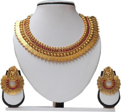 Swarajshop Copper Gold-plated Gold Jewellery Set(Pack of 1)