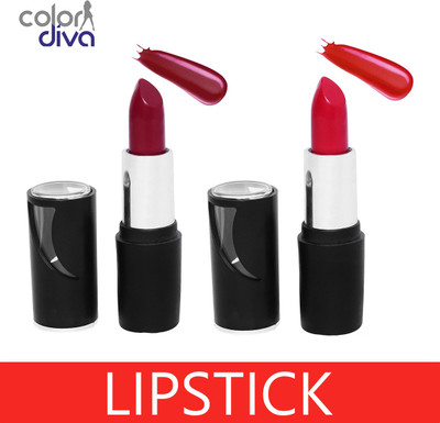 Color Diva (Black Toya) Creamy Matte Lipstick (RUSTY BROWN & INDIE MAROON)(Set of 2, 4.5 g)