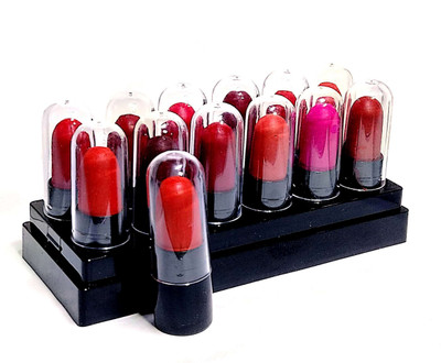 Gabbar Super Matte Mini Lipstick, Multicolour, (Pack of 12)(12 in 1 Mini, 7.5 g)