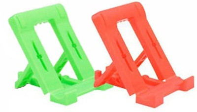 Techfab Mobile Stand Holder (Pack of 2) Multicolor Big Size Universal Adjustable 4 Steps Fold-able for All Phone Tablet Desk Mobile Holder