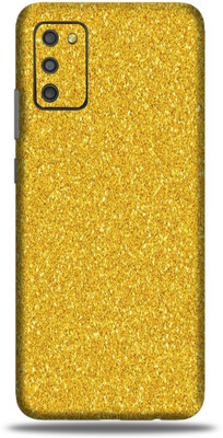 OggyBaba samsung m0s, m0s Mobile Skin(Golden Glitter With Matte Finish)