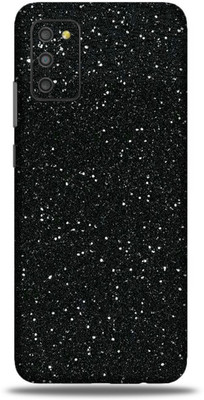 OggyBaba samsung m0s, m0s Mobile Skin(Coal Black GlitterWith Matte Finish)