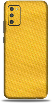 OggyBaba samsung m02s, m02s Mobile Skin(3D Lemon Yellow Carbon Fibre With Matte Finish)