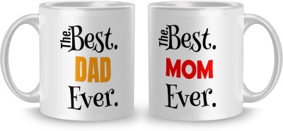 K1Portal Printed Coffee and Tea Ceramic- Gift for Birthday , anniversary Couple, Friends, Gift For Father's day Mother's Day 02 Ceramic Coffee Mug(325 ml, Pack of 2)