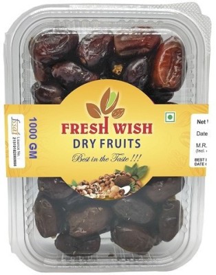 Fresh Wish Dryfruits Dates Black (Kala Khajur) 1KG Dates(1000 g)