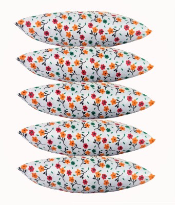 KHUKU Polyester Fibre Floral Sleeping Pillow Pack of 5(Multicolor)