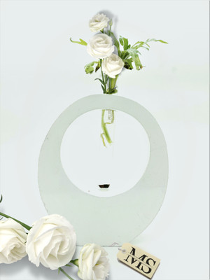 manzees Test Tube Planter Holder ( Oval Shaped ) | Hydroponic Plant Holder for Home or Office Decor Plant Container Set(Wood)