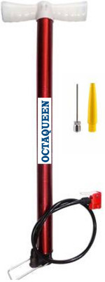 OCTAQUEEN Cycle pump Car,Bike,Basketball,Motorcycle,Car,Balloon,Ball,Volleyball Pump Bicycle Pump(Red)