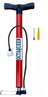 OCTAQUEEN Cycle pump Car,Bike,Basketball,Motorcycle,Car,Balloon,Ball,Volleyball Pump Bicycle Pump(Red)