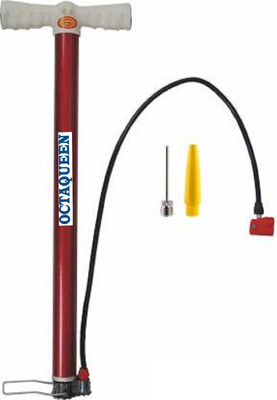OCTAQUEEN Cycle pump Car,Bike,Basketball,Motorcycle,Car,Balloon,Ball,Volleyball Pump Bicycle Pump(Red)