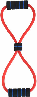Parthav Stretch Strap Multi-Colors 8 Shape Belt Fitness Exercise Gym Rope Figure Resistance Tube(Multicolor)