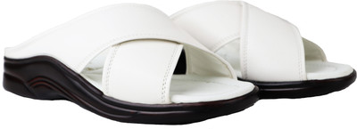 HIKBI Men Sandals(White , 9)