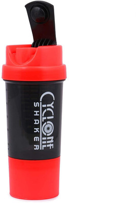 ALLIEDSALESINDIA SG-901 2 in 1 Pack 400 ml Shaker(Pack of 1, Red, Plastic)