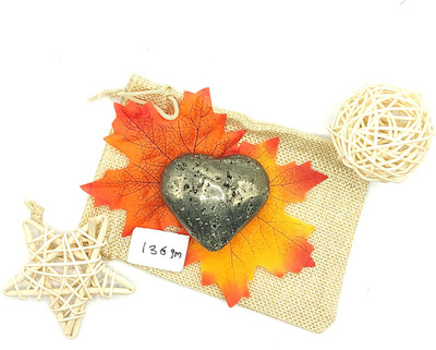 Plus Value Natural-Pyrite-Heart-136gm Regular Asymmetrical Crystal Stone(Gold 1 Pieces)