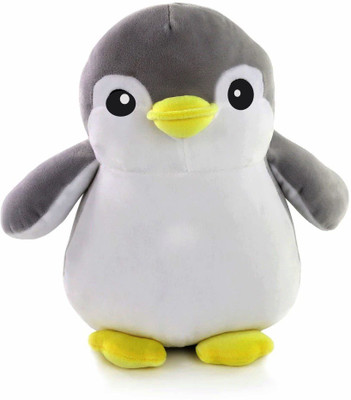 Toyingly Cute Grey penguin stuffed soft toy  - 30 cm(Grey)