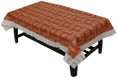 DECOLOGY Checkered 8 Seater Table Cover(Multicolor, PVC)