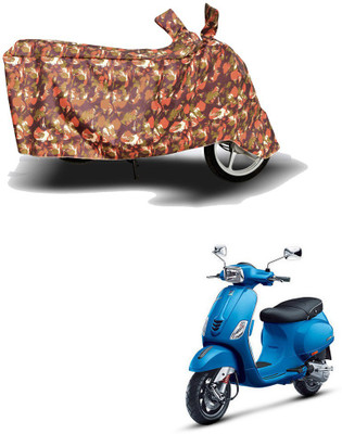 HYBRIDS COLLECTION Two Wheeler Cover for Vespa(Vespa SXL 150, Red)