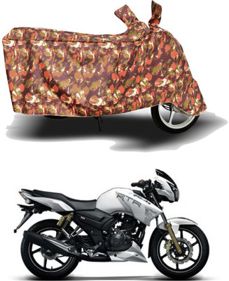 AUTOCAD Waterproof Two Wheeler Cover for TVS(Apache RTR 180, Red)