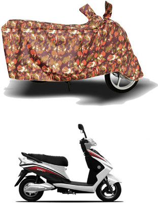 AUTOCAD Waterproof Two Wheeler Cover for Okinawa(Ridge, Red)