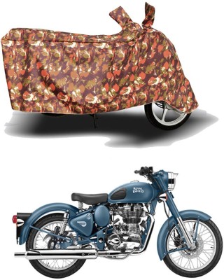 CARSHIELD Waterproof Two Wheeler Cover for Royal Enfield(Classic 500, Red)