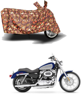 HYBRIDS COLLECTION Two Wheeler Cover for Harley Davidson(XL 1200, Red)