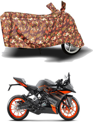 AUTOCAD Waterproof Two Wheeler Cover for KTM(RC 200, Red)