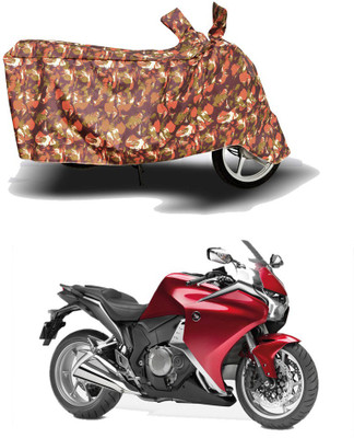 HYBRIDS COLLECTION Two Wheeler Cover for Honda(VFR 1200F, Red)