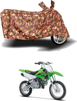 HYBRIDS COLLECTION Two Wheeler Cover for Kawasaki(KLX 110, Red)