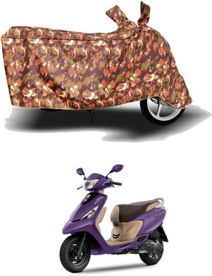HYBRIDS COLLECTION Two Wheeler Cover for TVS(Scooty Zest 110, Red)