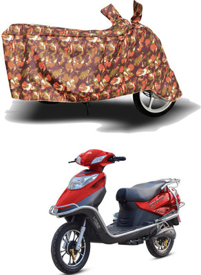 HYBRIDS COLLECTION Two Wheeler Cover for Hero Electric(Electric Flash, Red)