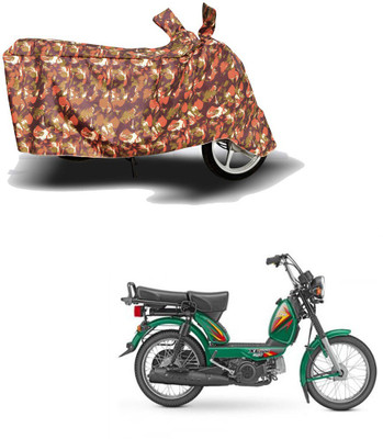 HYBRIDS COLLECTION Two Wheeler Cover for TVS(Heavy Duty Super XL, Red)