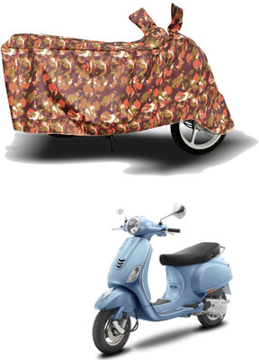 HYBRIDS COLLECTION Two Wheeler Cover for Vespa(ZX 125, Red)