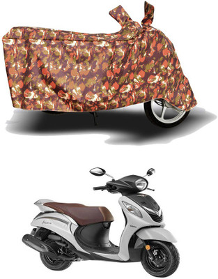 HYBRIDS COLLECTION Two Wheeler Cover for Yamaha(Fascino, Red)