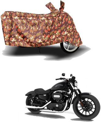 HYBRIDS COLLECTION Two Wheeler Cover for Harley Davidson(XL 883, Red)