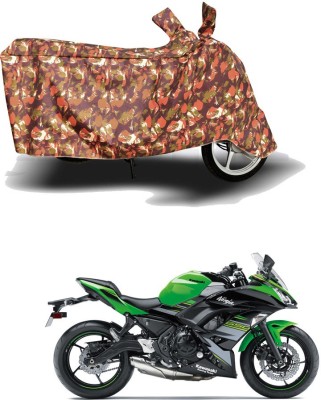 THE REAL ARV Waterproof Two Wheeler Cover for Kawasaki(Ninja 650, Red)