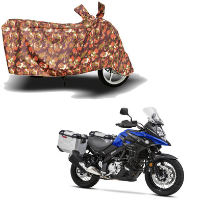 HYBRIDS COLLECTION Two Wheeler Cover for Suzuki(V Strom 650, Red)