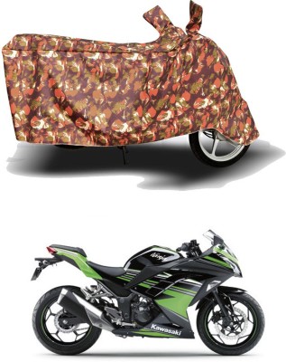 AUTOCAD Waterproof Two Wheeler Cover for Kawasaki(Ninja 300, Red)