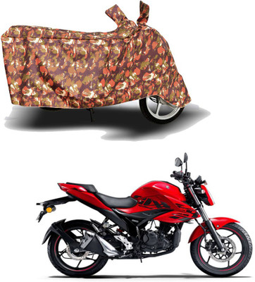 HYBRIDS COLLECTION Two Wheeler Cover for Suzuki(Gixxer, Red)