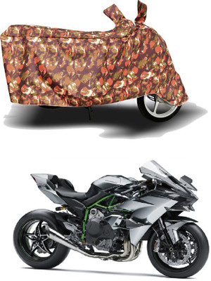 HYBRIDS COLLECTION Two Wheeler Cover for Kawasaki(Ninja H2, Red)